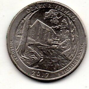 America The Beautiful  Quarter Arkansas- Ozark Riverways (2017)